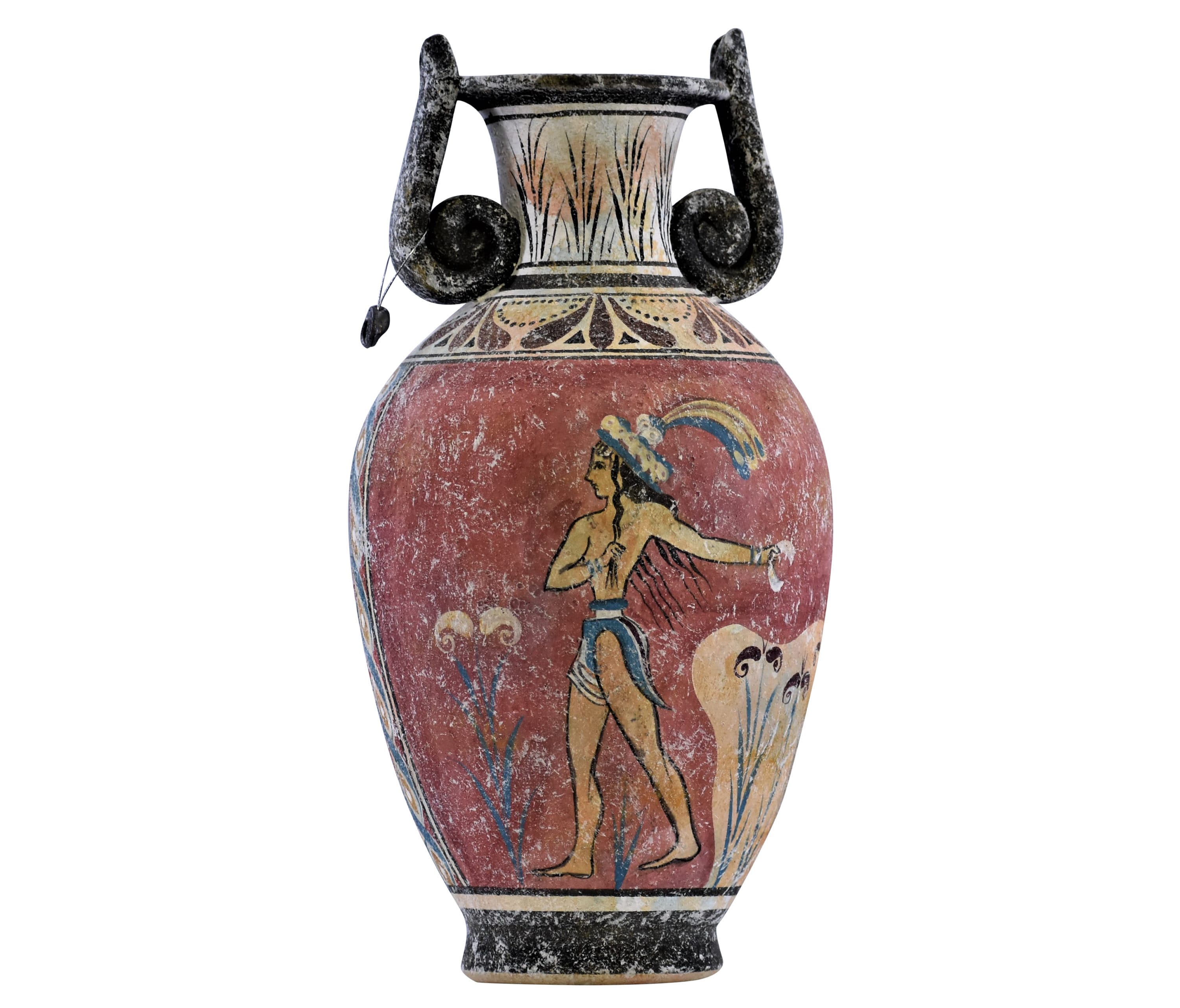 Prinz der Lilien Minoische Freskenmalerei Knossos Vase Antike griechische Keramik Vase Keramik