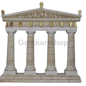 Parthenon Ancient Greek Temple Athens Acropolis Cast marble Statue sculpture Doric Order Column