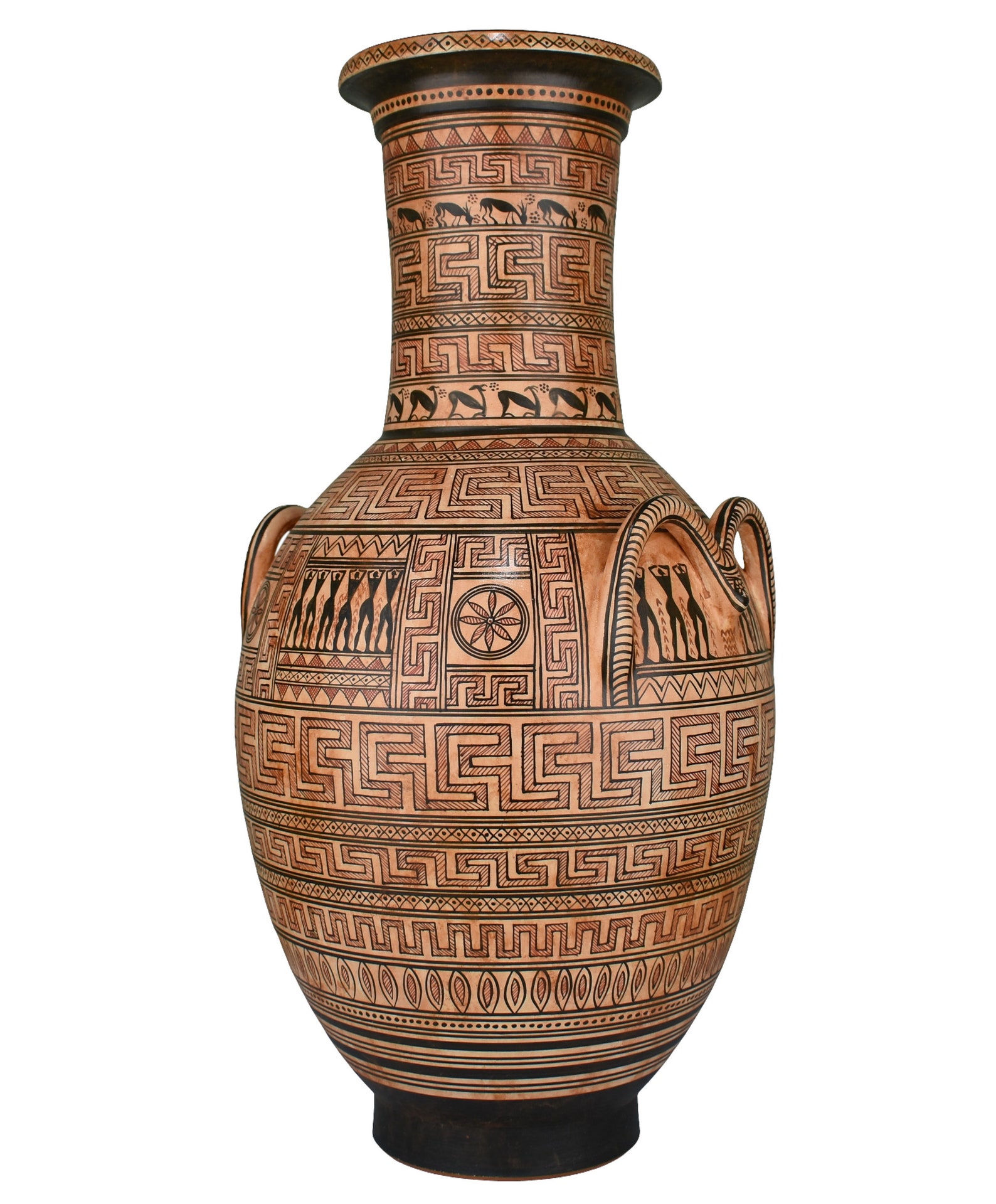 Dipylon Amphora Geometric Vase Ancient Greek Pottery Ceramic Etsy