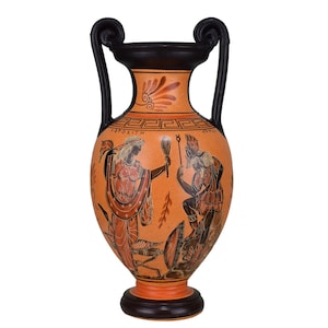 Greek Goddess Aphrodite & God Hermes Vase Pot Ancient Greek Ceramic Pottery