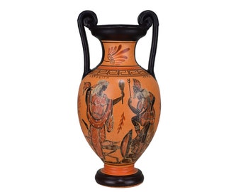 Greek Goddess Aphrodite & God Hermes Vase Pot Ancient Greek Ceramic Pottery