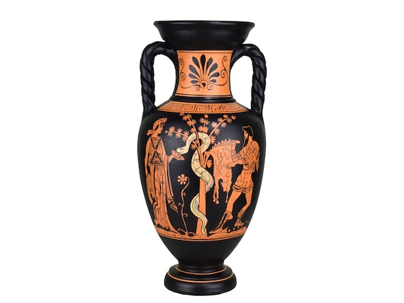ジェイソンとメデイアの黄金の羊毛の花瓶 - 古代ギリシャの陶器