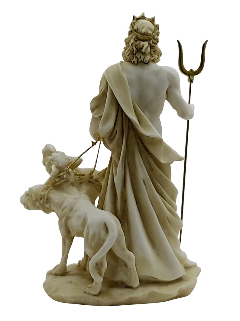 Hades Pluto Gott der Unterwelt &amp; Cerberus gegossen Marmor Etsy