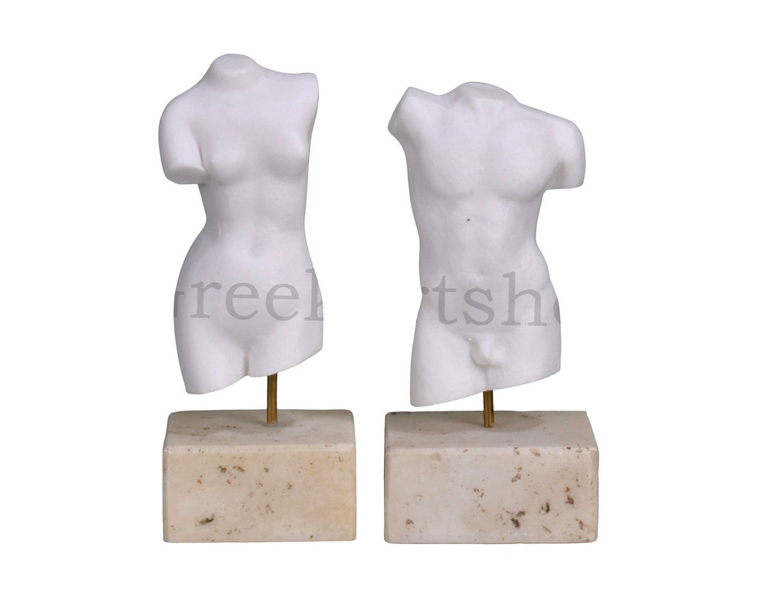 Set Nude Female & Male Body Torso Small Greek Statue Sculpture Erotic Art  Decor Small - Etsy Australia