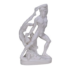 Hercules throwing Lichas Greek Roman Statue Sculpture Canova Museum 10.4in - 25,5 cm