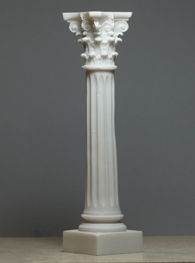 Greek Column Corinthian style Pillar Architecture Decor Etsy