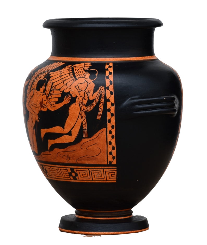 Odysseus & Sirens Stamnos Ancient Greek Ceramic Vase Pottery Etsy UK