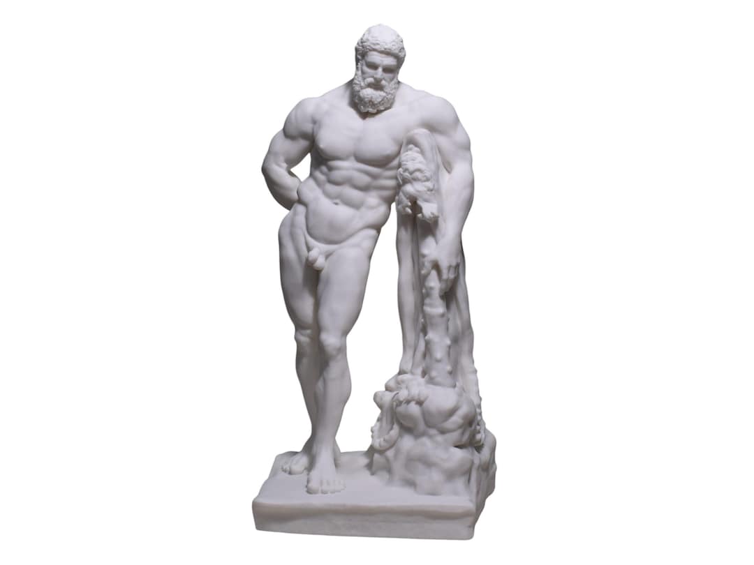 Statue Farnèse Hercule – Réplique Exacte 25cm En Résine. Qualité Musée, Finition Parfaite !