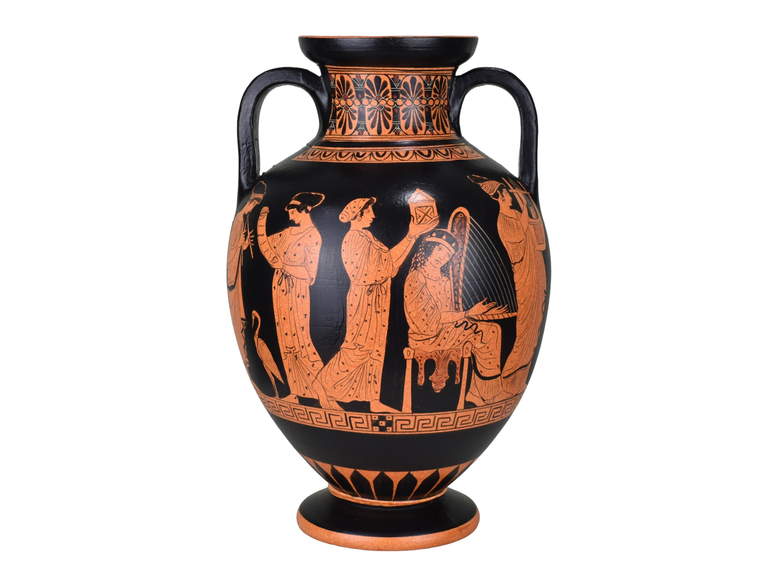 Nine Muses Greek Amphora Vase - Ancient Pottery - Goddesses of Music ...