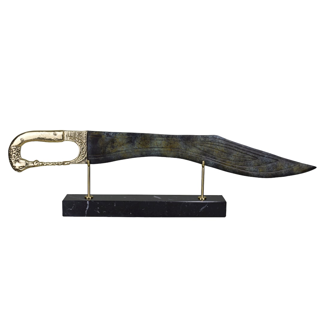 Kopis Macedonian Sword Blade Ancient Greek Real Bronze Metal Art
