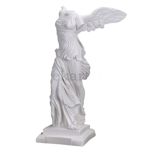 Nike  of Samothrace Winged Victory  goddess Cast Marble Greek Statue Sculpture 23.6 inches
