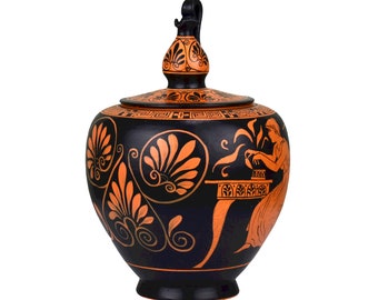 パンドラの箱と女神の希望の宝石瓶花瓶古代神話ギリシャ陶器陶器