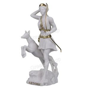 Artemis Diana Greek Roman Goddess  statue sculpture figure 8.66 inches