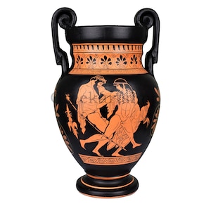 God Zeus seizes Ganymedes Vase Homosexual Gay Love Ancient Greek Pottery Ceramic