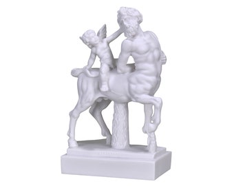 Centaur & Cupid Mythology Greek Roman Cast Marble Statue Sculpture Copy 9in - 23 cm