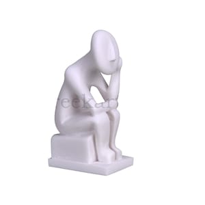THINKER Cycladic Greek Art Figurine Idol Modern Statue Sculpture Handmade 5.9inches - 15 cm