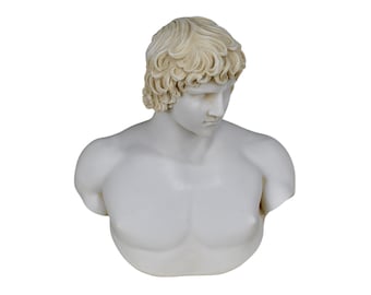 Antinoo Farnesio Emperador Adriano Amante Estatua Griega Romana Escultura Mármol Copia Fundido