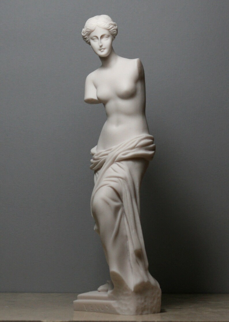 Aphrodite Venus De Milo Greek Goddess Handmade Statue image 2