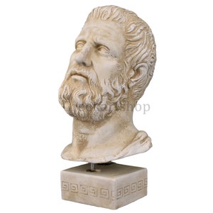 Hippocrates father of medicine physician head Bust  Sculpture Museum Copy