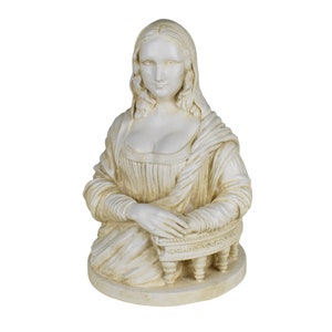 Mona Lisa Gioconda Leonardo da Vinci sculpture statue louvre museum hard plaster