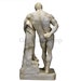 Bust Of The Farnese Hercules. Heracles Head Sculpture, Plaster Copy Of A Marble Statue Isolated On White Son Of Zeus The Ancient Greek God Ancient Statue Of Hero