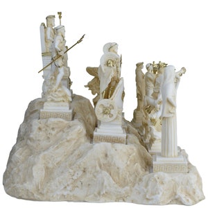 Set 12 Greek Olympian Gods Statues - Complete Pantheon Collection - Mythology Art image 3