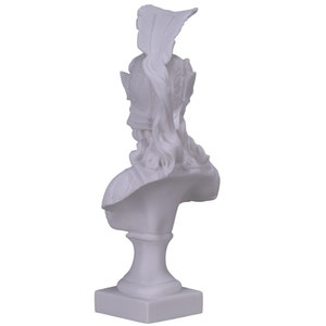 Athena Minerva Bust Head Greek Roman Goddess Cast Marble Sculpture Statue 14.57in - 37 cm image 4