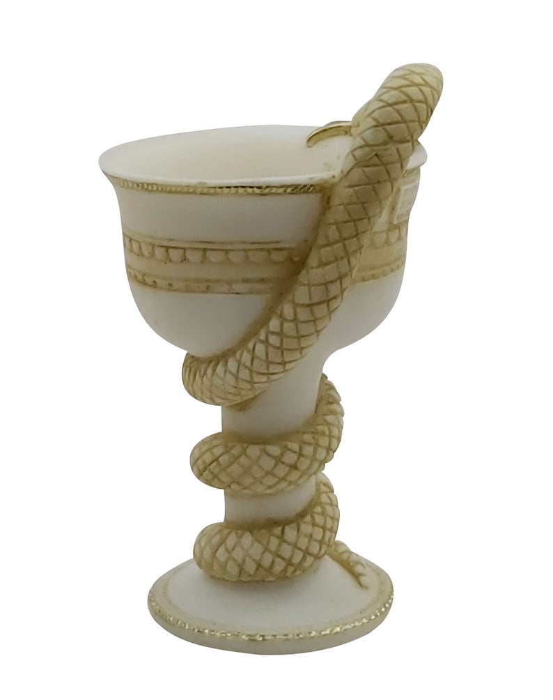 Bowl of Hygieia Greek Goddess of Health Symbol of Pharmacy Cup Chalice Snake image 3