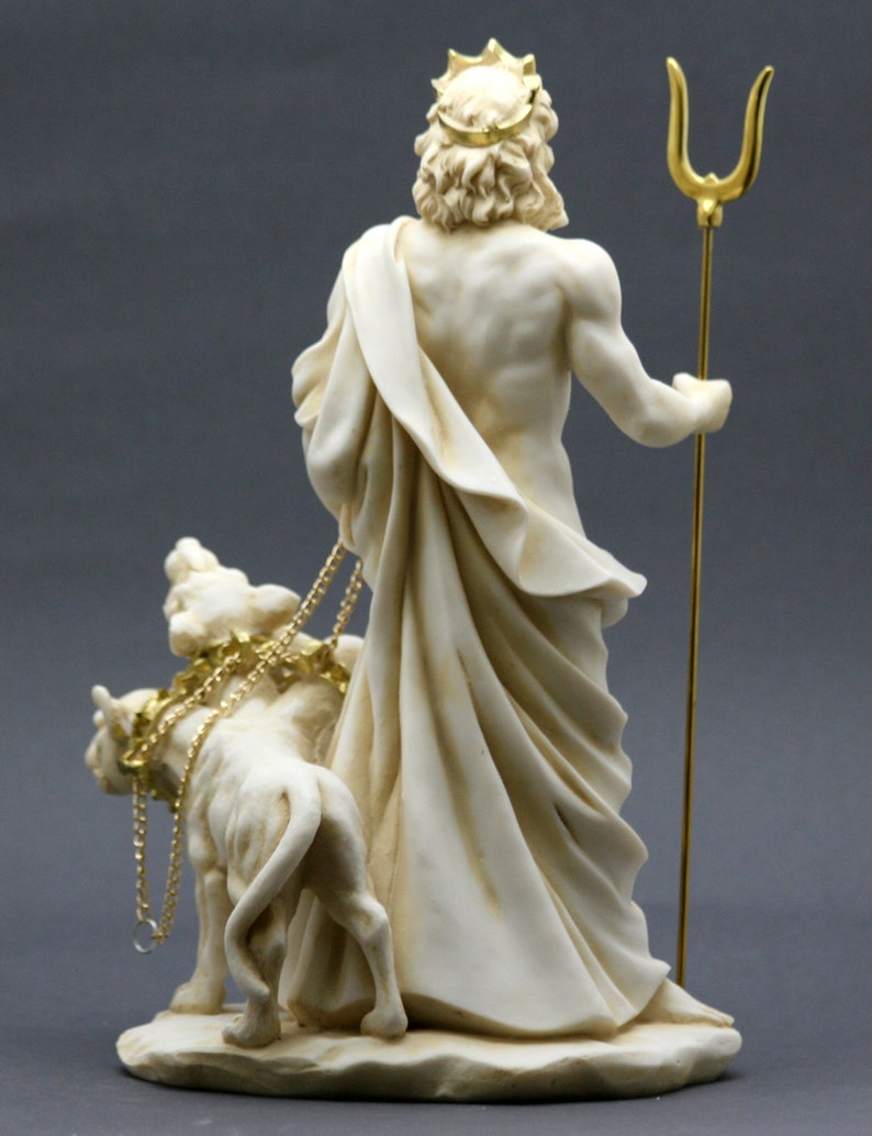 Hades Pluto Gott der Unterwelt &amp; Cerberus gegossen Marmor Etsy