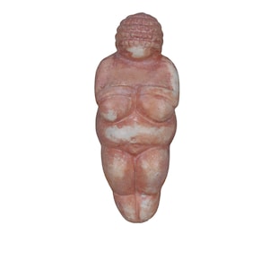 Venus of Willendorf  figurine paleolithic sculpture with base  mother goddess fertility woman female copy