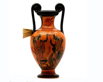 Griechische Göttin Aphrodite & Gott Hermes Vase Pot antike griechische Keramik Keramik