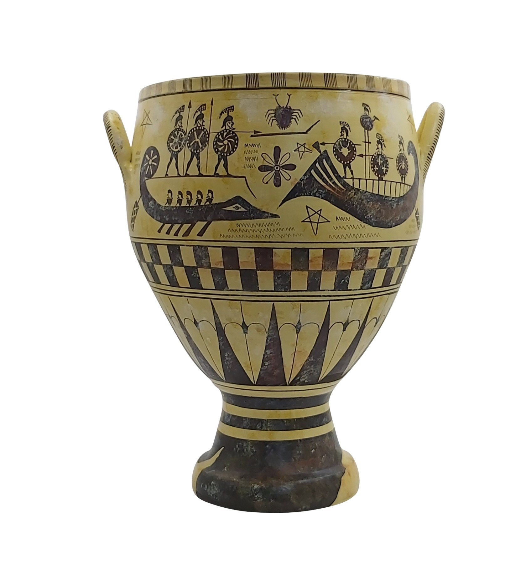 Aristonothos krater Homer's Odyssey Vase Ancient Greek Etsy