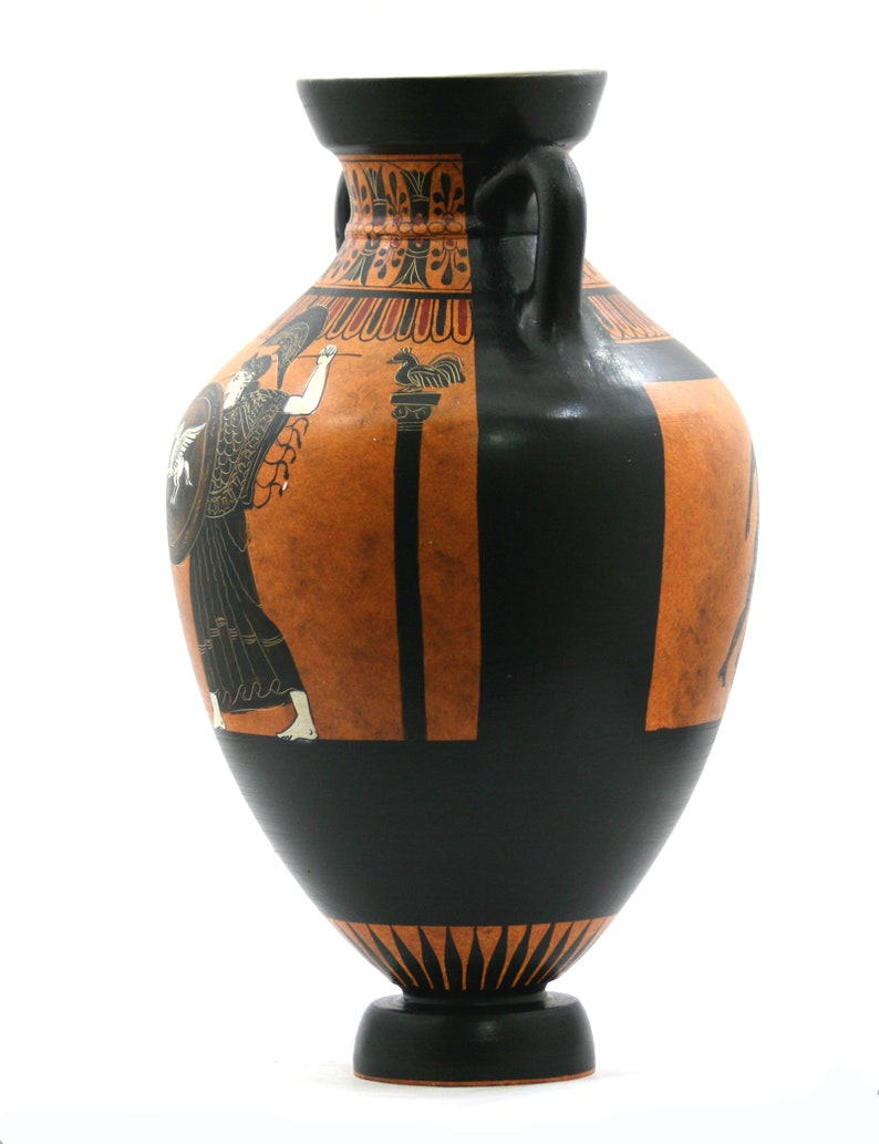 Panathenaic Prize Amphora Runners Ancient Greek Vase Ceramic Etsy