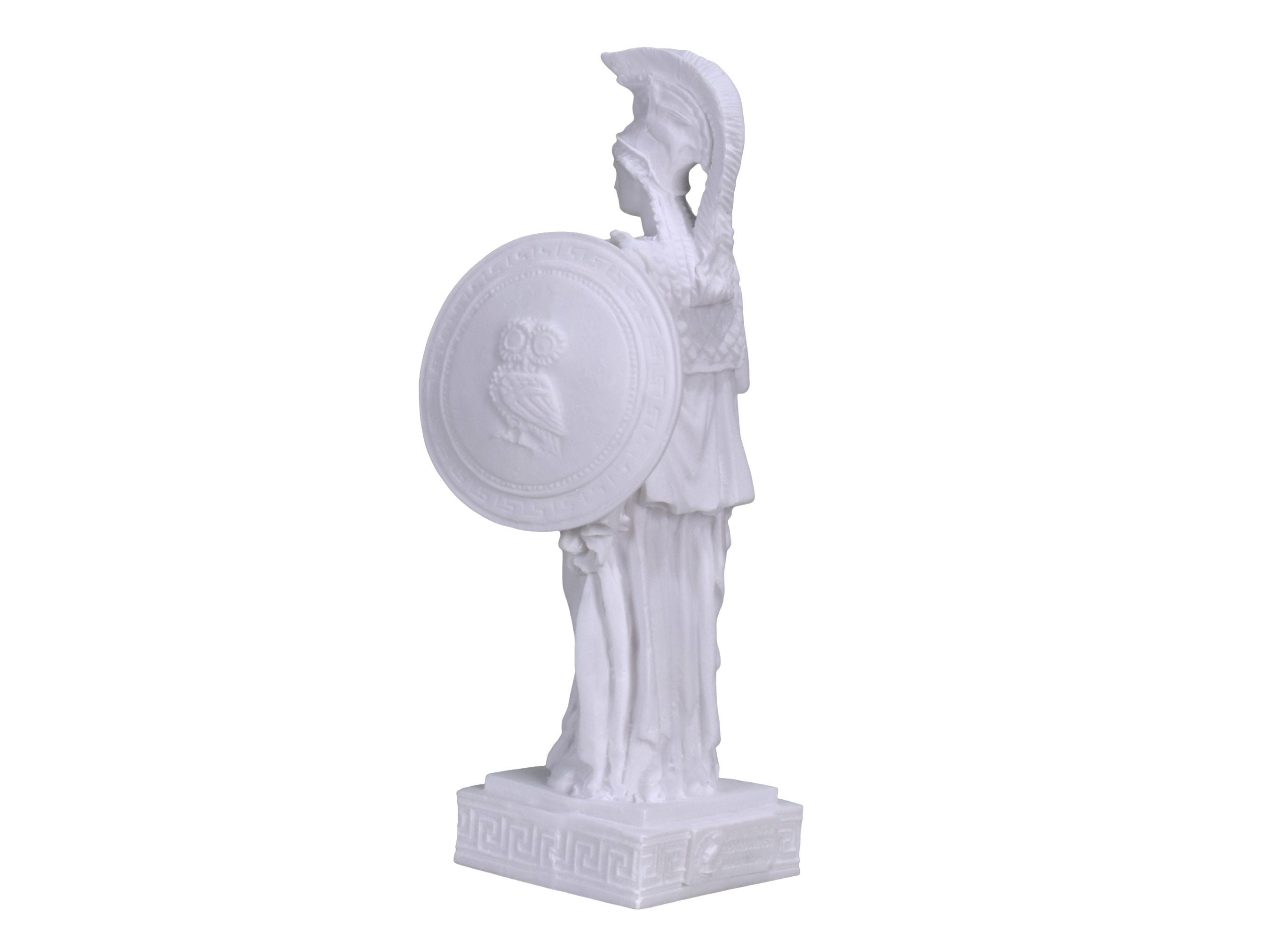 Athena Minerva Greek Roman Goddess Hand Painted Statue Sculpture Figure  9.65 inches