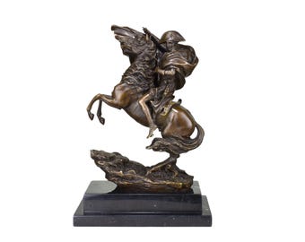 大理石台座のナポレオン・ボナパルトブロンズ彫刻 - Etsy 日本