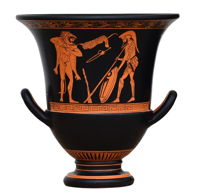 God Zeus and Ganymedes Vase Homosexual Love Ancient Greek Etsy