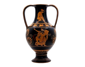 Maenad & Satyr Attic Red Figure Amphora 525–515 BC Ancient Greek Vase Louvre