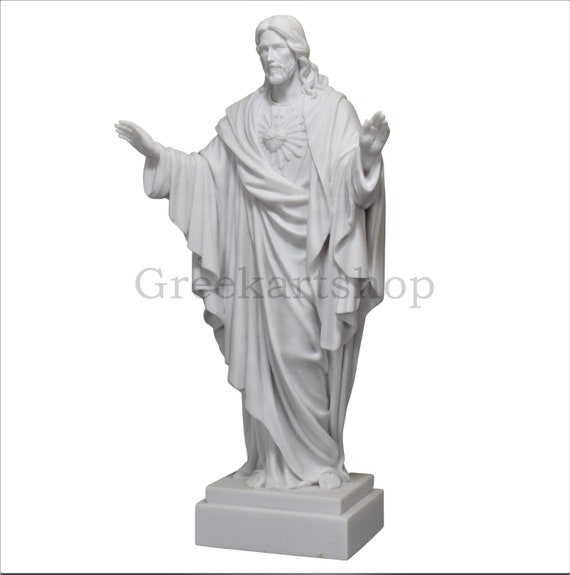 JESUS CHRISTUS Gegossener Marmor Skulptur Handgefertigt in Griechenland 40 cm JESUS CHRISTUS Gegossener Marmor Skulptur Handgefertigt in Griechenland 40 cm