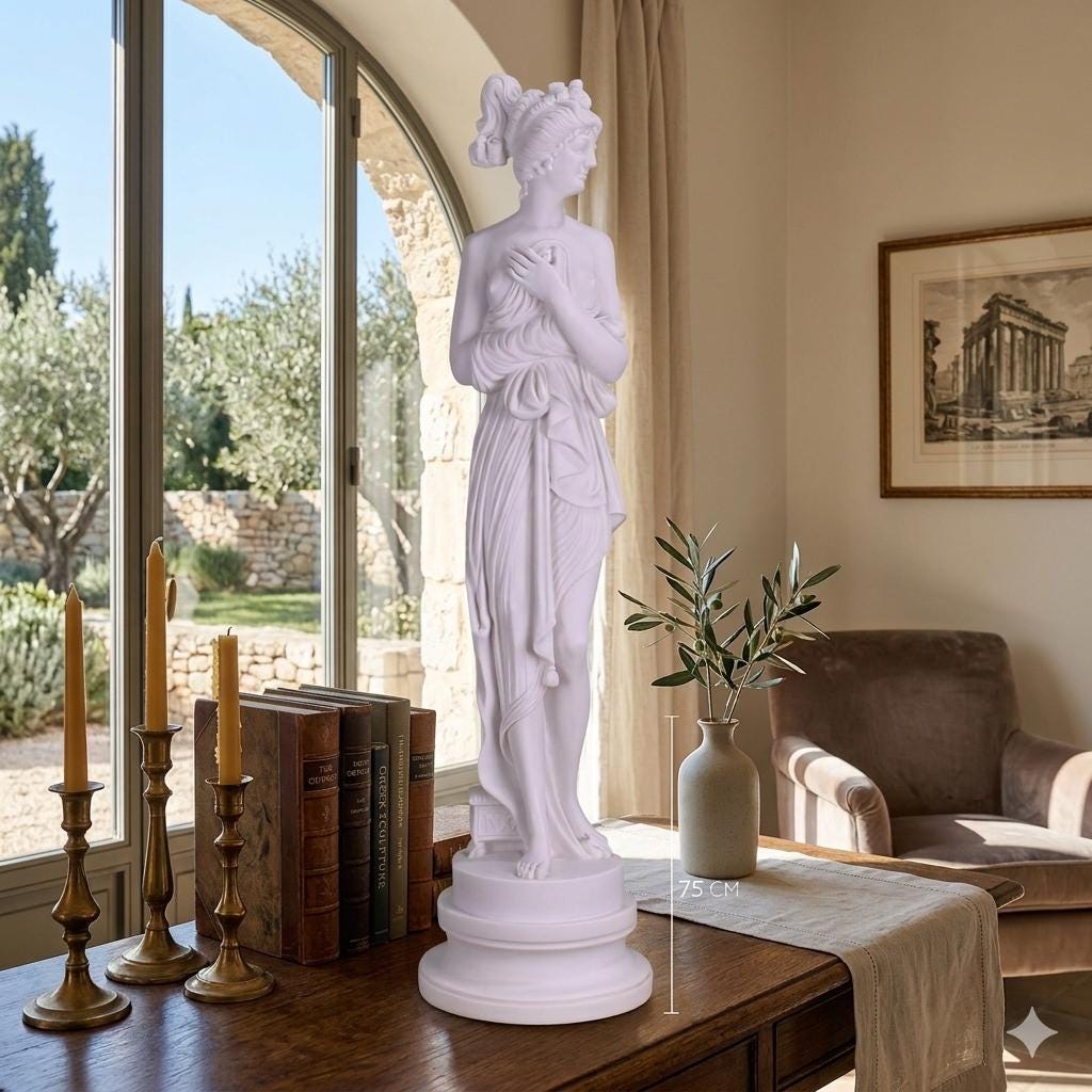 Large Aphrodite Venus Italica Statue, Canova Goddess Sculpture