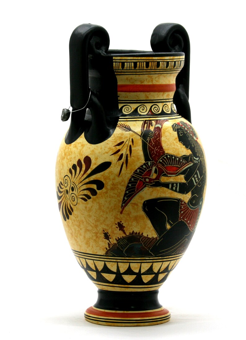 Amphora Vase Goddess Diana Artemis /& Athena Ancient Greek Pottery Ceramic **Free Shipping and Free Tracking Number**