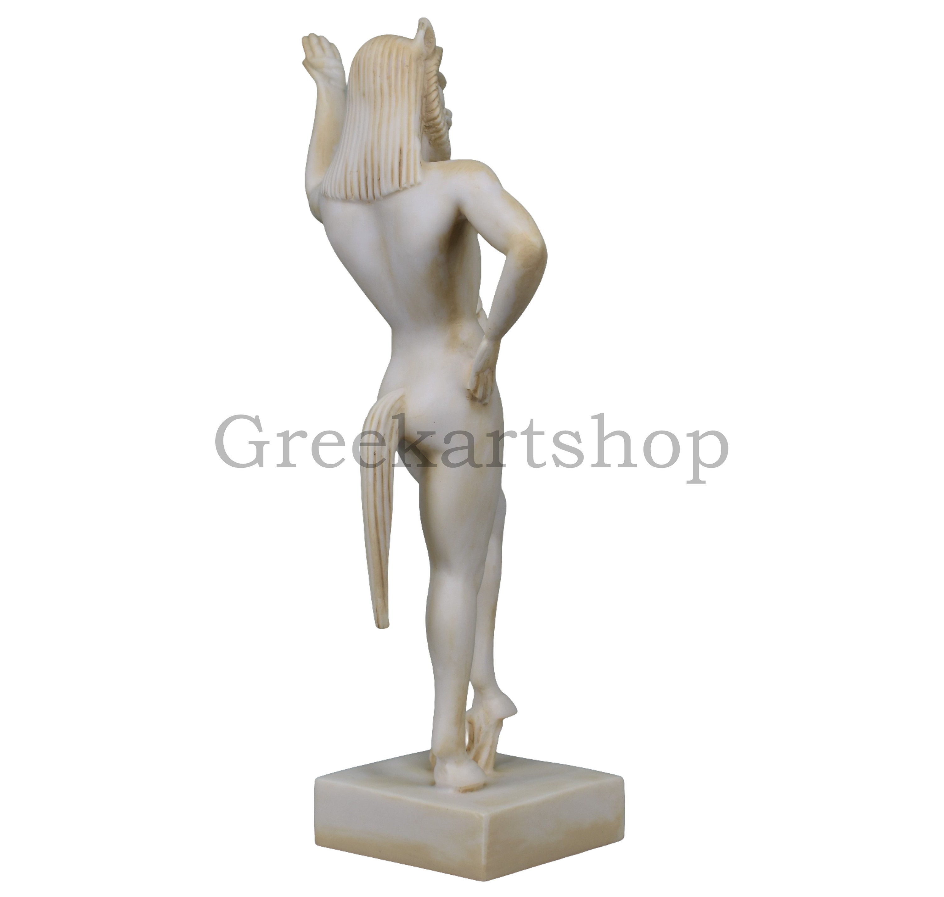 SATYR Faunus Faun Pan Phallus Nude Male Penis Statue Sculpture picture