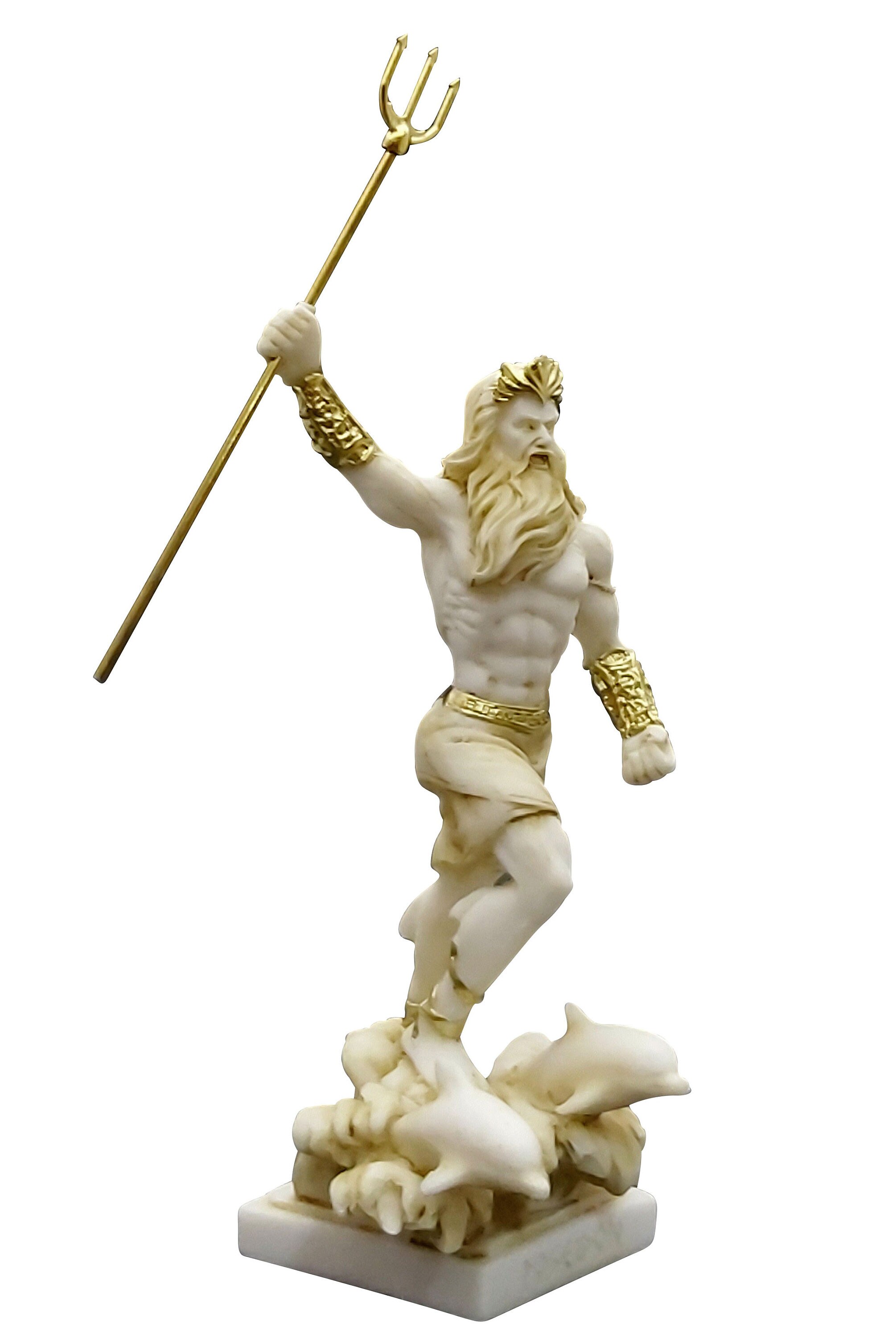 Dieu De La Mer En 5 Lettres Poseidon Dieu grec de la mer Neptune Statue Sculpture Figurine | Etsy