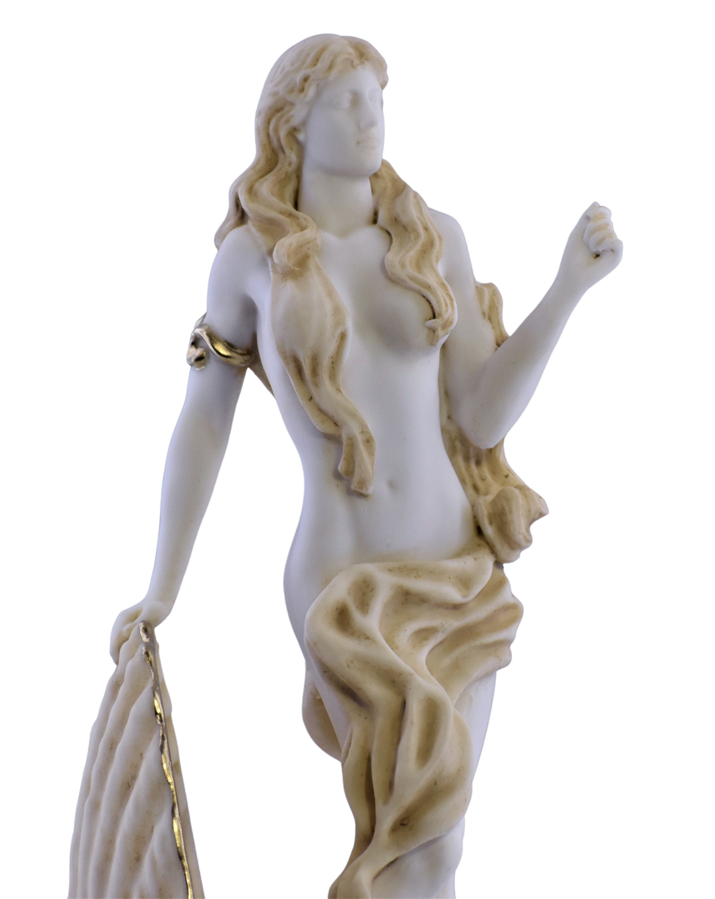 Goddess APHRODITE Venus in Shell Nude Female Erotic Statue