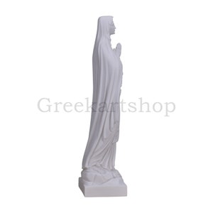 Our Lady Blessed Virgin Mary Greek Cast Marble Statue Sculpture 15.75 inches 40 cm image 5