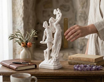 Dios Apolo y Dafne desnudos, estatua griega romana de mármol fundido, escultura de Bernini, 28 cm
