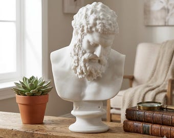 時代を超越した大理石複合ファルネーゼのヘラクレス胸像 - 古代