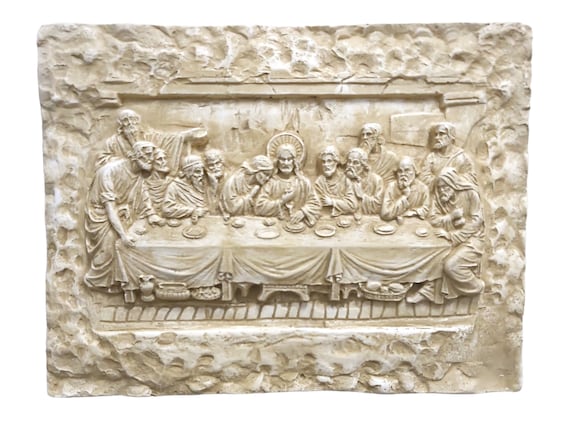 レオナルドダヴィンチ 最後の晩餐 石置物