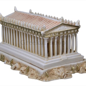 Parthenon Acropolis Athens Athena Temple Greek Cast Marble Sculpture Statue