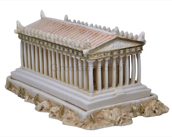 Parthenon Acropolis Athens Athena Temple Greek Cast Marble Sculpture Statue