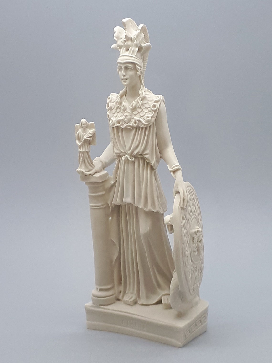 Athena Minerva Griekse Romeinse Godin Gegoten Marmeren Beeld Etsy België